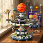 Solar System Planetarium Mini Building Block Set & Orbit Model