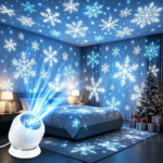 LED Snowflake Dynamic Projection Lamp – 360° Rotating Night Light USB