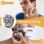 6-in-1 Bald Head Shaver for Men with 7 Rotary Heads