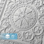 3D PVC Ceiling Tiles 2x2 12-Pack – Drop Ceiling Panels 48 Sq Ft