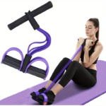 6-Tube Resistance Band Pedal Puller for Ab Workout & Home Gym