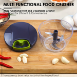 Manual Pull-String Garlic Press & Mini Vegetable Chopper