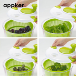 1.3-Gallon Manual Salad Spinner & Vegetable Washer Basket