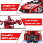 1:18 RC Transforming Robot Car Toy – 360° Drift Remote Control Car