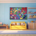 Large Felt Geometric Toy Set 41&quote; x 29.5&quote; – DIY Craft Kit
