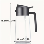 16 oz Glass Olive Oil Sprayer & Dispenser 2-in-1