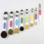 8-Piece Magnetic Stainless Steel Measuring Spoons Set - 【Multi Color】 / 8PCS