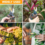 8.5&quote; Titanium Bypass Pruning Shears – Heavy-Duty Garden Pruners