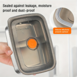 20-Piece Stainless Steel Food Storage Containers with Airtight Lids