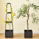Self-Watering Tomato Planter Box with Trellis Tower