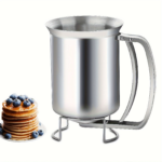 Stainless Steel Pancake Batter Dispenser & Funnel with Stand
