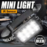 Super Bright Rechargeable LED Headlamp – 6 Modes & 120° Tilt