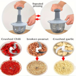 Manual Food Processor & Stainless Steel Vegetable Chopper