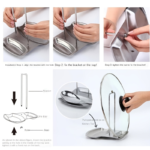 Stainless Steel Pot Lid Holder & Spoon Rest with Drain Tray