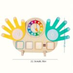 Wooden Clock Toy for Kids – Telling Time & Math Learning