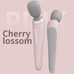 Portable USB Rechargeable Body Massager for Neck & Back - The pink