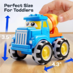 SYNCFUN 3-Pack Glowrover Monster Trucks with LED Light-Up Wheels