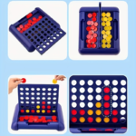 Classic Connect Four Line Game – Portable 4-in-a-Row Family Board Game