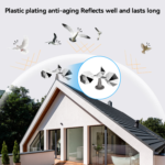 3D Rotating Reflective Bird Repeller – Outdoor Wind Pinwheel Deterrent