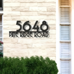 Custom Metal Room Number Sign – Wall-Mounted Address Plate - 30cm/11.8in