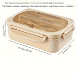 Partitioned Thermal Bento Lunch Box – Microwavable Food Container 4 Colors