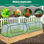 Pop-Up PVC Plant Cover – Garden Greenhouse with Window
