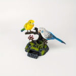 Interactive Electronic Toy Parrot with Sounds & Motion - Blue Yellow