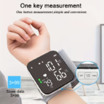 Automatic Wrist Blood Pressure Monitor with Large LCD Display - Black-WS02-No Voice