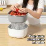 Ultrasonic Fruit & Vegetable Washer with OH Ion Cleaner