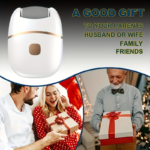 Rechargeable Electric Foot Callus Remover with 6 Heads White & Gold