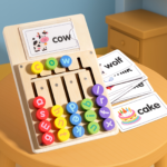 Letter Matching & Spelling Game with 12 Double-Sided Cards