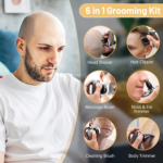 6-in-1 Bald Head Shaver for Men with 7 Rotary Heads
