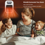 420W Wall Outlet Electric Space Heater with Thermostat