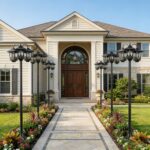 73&quote; 3-Head Solar Lamp Post Light – Dusk to Dawn Outdoor Street Light