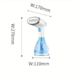 Portable Handheld Garment Steamer for Clothes & Fabrics - Lake Blue