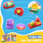 54-in-1 Busy Board Sensory Toy for Toddlers Ages 18M+
