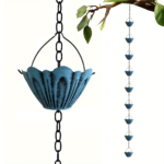 Lotus Metal Rain Chain – Decorative Outdoor Gutter Replacement