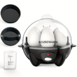 Double Layer Electric Egg Cooker & Steamer with Auto Shut-Off