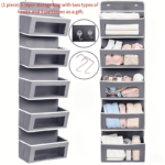 5-Tier Over-the-Door Storage Rack – 44 lbs Capacity, No-Drill Design