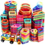 Kids Medium Magnetic Building Blocks & Sensory STEM Set