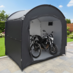Outdoor Bicycle & Motorcycle Storage Shed Fits 2–4 Bikes