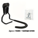Heavy-Duty Wall Mount Bicycle Rack – 66 lbs Capacity Storage Hook - 2 pieces (including nails)