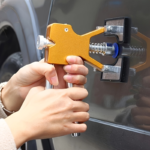 Paintless Dent Repair Kit, Includes a Dent Repair Tool Set and a Golden Tool Lifter, Equipped with 20 Dent Pull Tabs, Suitable for Repairing Car Body Dents Caused by Hail and Other Metal Surface Issues