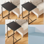 Adjustable Foldable TV Tray Table – 6 Heights & 3 Tilt Angles - 3ps Black