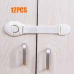 12-Pack Adhesive Safety Drawer Latches – No-Screw Child Proof Cabinet Locks