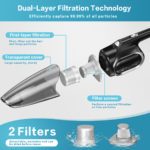 6000Pa Portable Mini Vacuum Cleaner for Home & Car