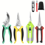 6-Piece Stainless Steel Garden Pruning Shears & Fruit Picker Set