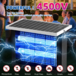 Solar Bug Zapper Outdoor – 2,000 Sq Ft Rechargeable Mosquito Zapper