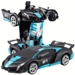 1:18 RC Transforming Robot Car Toy – 360° Drift Remote Control Car - Gray