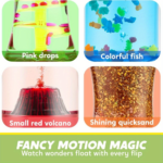 4-Pack Sensory Fidget Tube Toys for Kids & Autism Relief